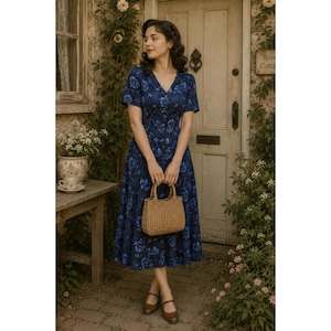 Vintage Dress Tradwife - Etsy Vintage Dress Tradwife - Etsy