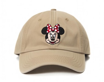 Gorra bordada de Minnie Mouse / Gorra de la mejor amiga de Minnie / Gorra de vacaciones en Magic Kingdom, Gorra de Epcot Disney, Gorra de viaje a Disney, Gorra de béisbol de Minnie