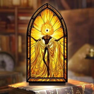 Midra Lord of Frenzied Flame Suncatcher Candle Holder, Elden Ring Shadow of the Erdtree DLC Boss, Artorias the Abysswalker Candle Holder