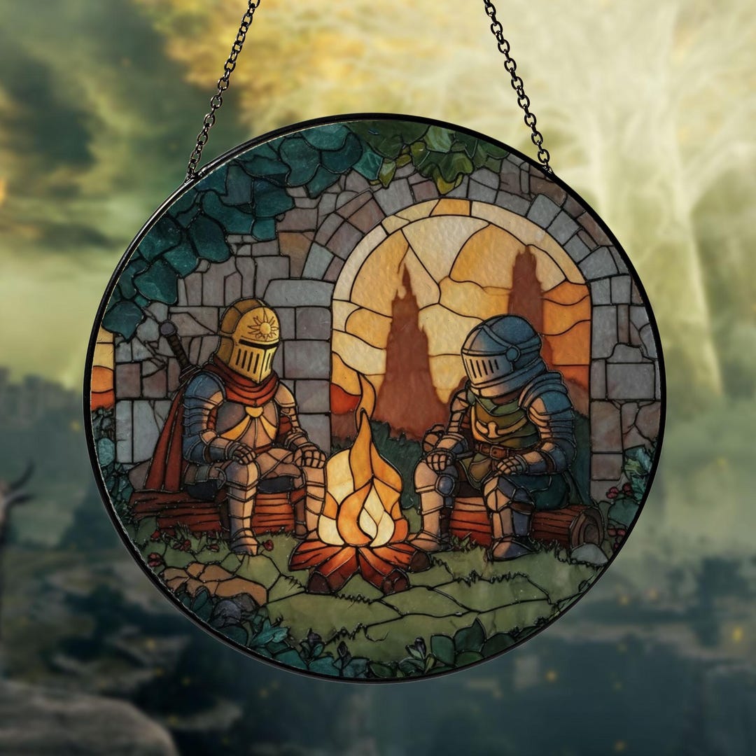 Siegmeyer and Solitaire Suncatcher, Artorias the Abysswalker Acrylic ...