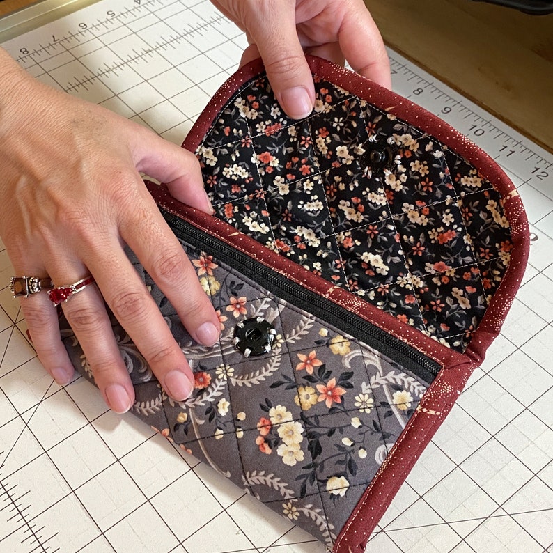 Quilted Wallet Pattern Quilted Clutch Style Wallet PDF - Etsy