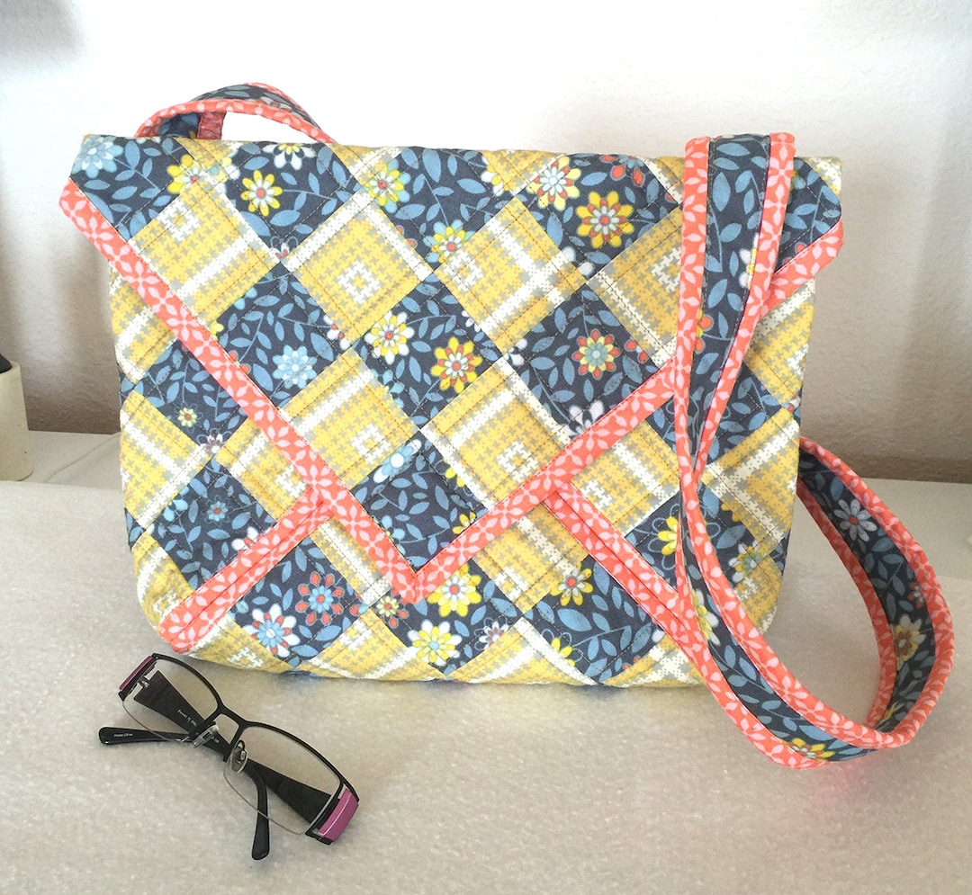 Quilted Purse Pattern Quilted City Pretty Purse PDF Etsy