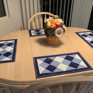 Dinner Diamonds Quilted Placemat Pattern Digital Download by Tulip Square 577 image 5