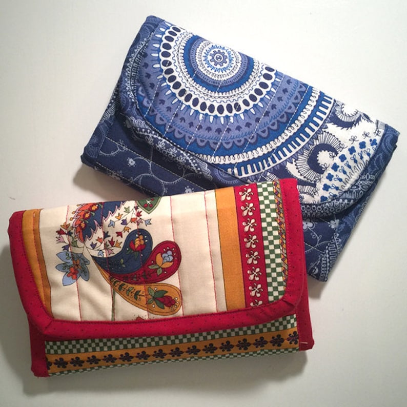 Quilted Wallet Pattern Quilted Clutch Style Wallet PDF Etsy