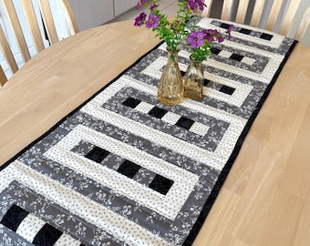 Quilted Table Runner Pattern - Beginner Friendly - Elegant Lace Table Runner Pattern  (Digital Download)  - Tulip Square No. 647