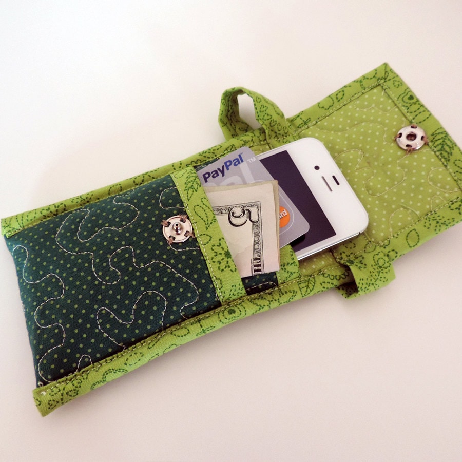 Quilted Phone Case Pattern Smart Phone Tote in Two Sizes Etsy