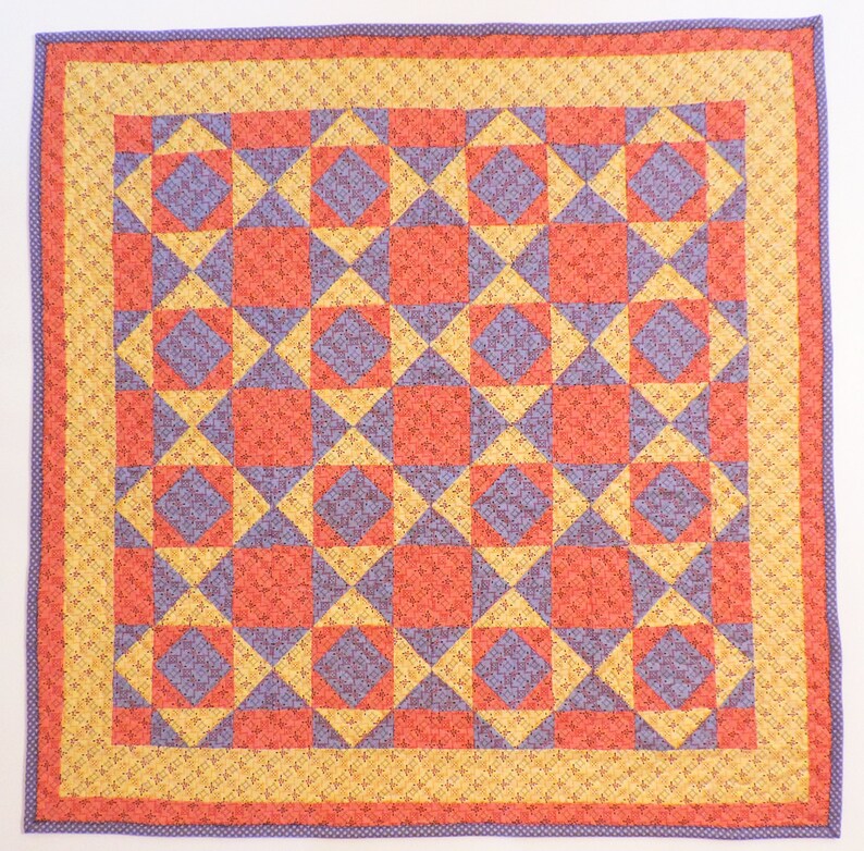 Quilted Table Topper Pattern Quilted Classic Kitchen Table Etsy