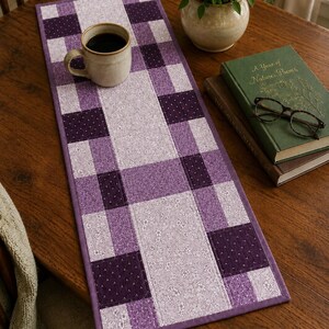 Quilted Table Runner Pattern - Patchwork Picnic Table Runner - Digital Download by Tulip Square #650 image 10