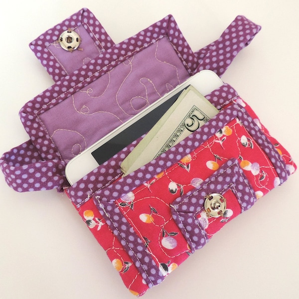 Quilted Wallet Pattern - Quilted Card Wallet Tote - PDF Download - #527