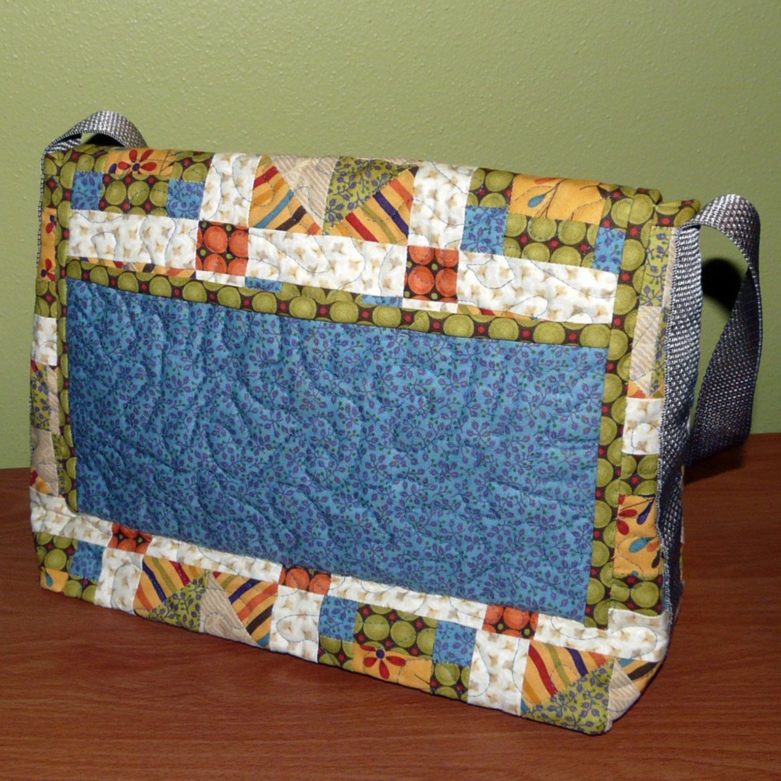 Quilted Messenger Bag with Removable iPad Sleeve Pattern no. Etsy