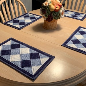 Dinner Diamonds Quilted Placemat Pattern Digital Download by Tulip Square 577 image 6