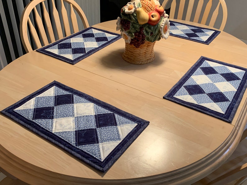 Dinner Diamonds Quilted Placemat Pattern Digital Download by Tulip Square 577 image 6