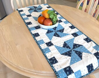 Quilted Table Runner Pattern - Pinwheel Pattern - Spin Dance (Digital Download)  - Tulip Square No. 646