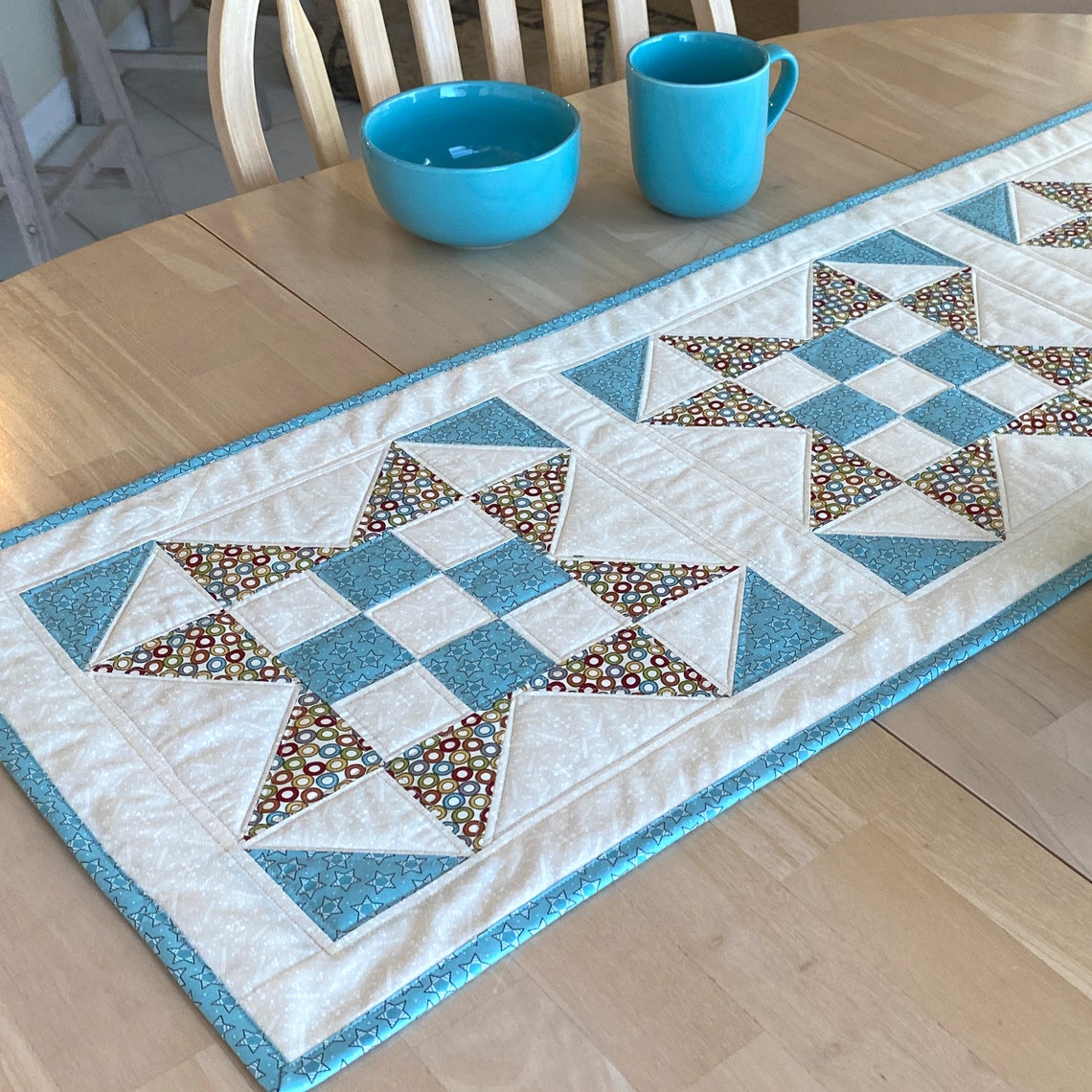 X Marks the Spot Quilted Table Runner Pattern Tulipsquare Etsy