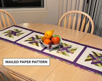 Knot Woven Table Runner Pattern: Tulip Square Quilt (Mailed Paper Pattern)