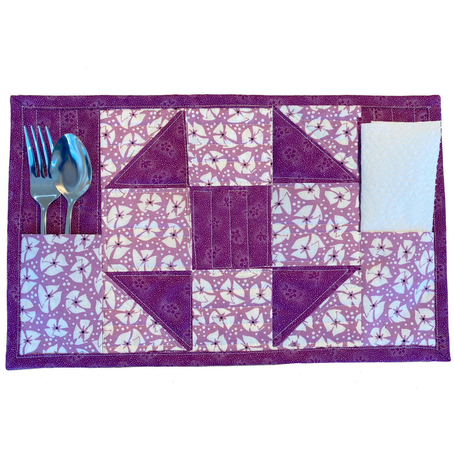 Quilted Placemat Pattern Picnic Pockets Placemats PDF Etsy
