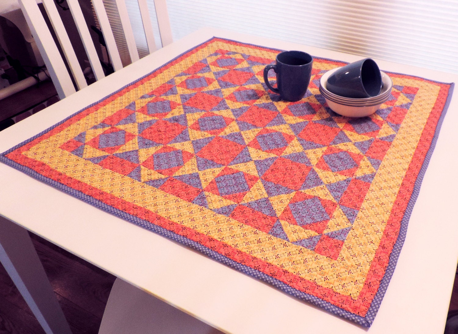 Kitchen Table Toppers Quilted Kitchen Table Topper Pattern: Classic Design (PDF Download) - Etsy