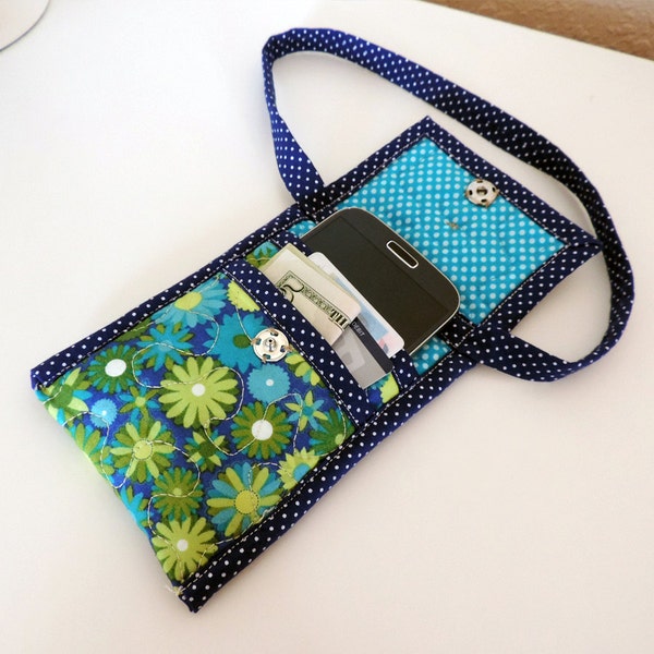 Quilted Phone Case Pattern - Smart Phone Tote in Two Sizes - PDF Download - #529