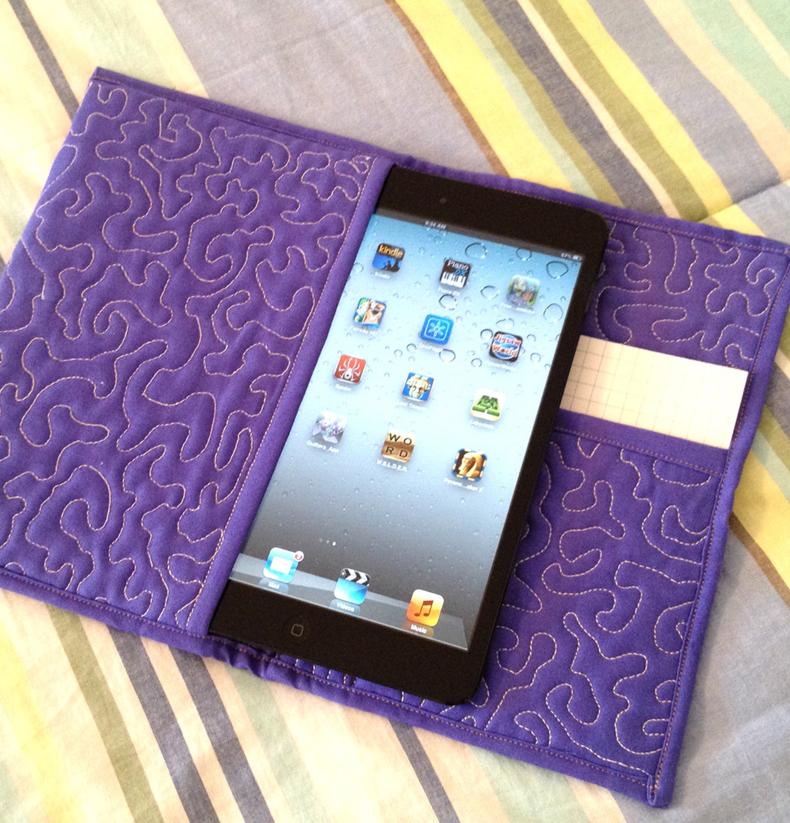 Quilted Book Style iPad Mini & Tablet Case pattern no. 524 Etsy