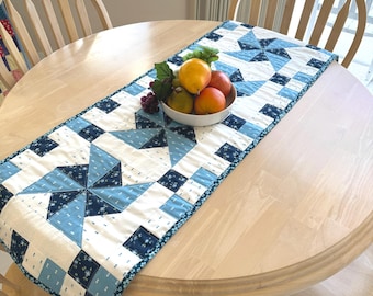Quilted Table Runner Pattern - Pinwheel Pattern - Spin Dance (Mailed Paper Pattern)  - Tulip Square No. 646
