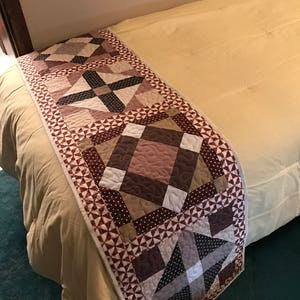 Mönster för quiltad sänglöpare: X- och O-design (digital nedladdning - PDF)