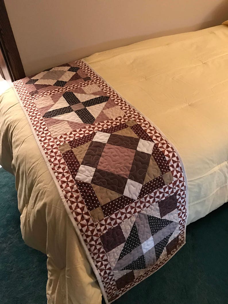 Quilted Bed Runner Pattern Quilted Foot Warmer Bed Runner Etsy Australia