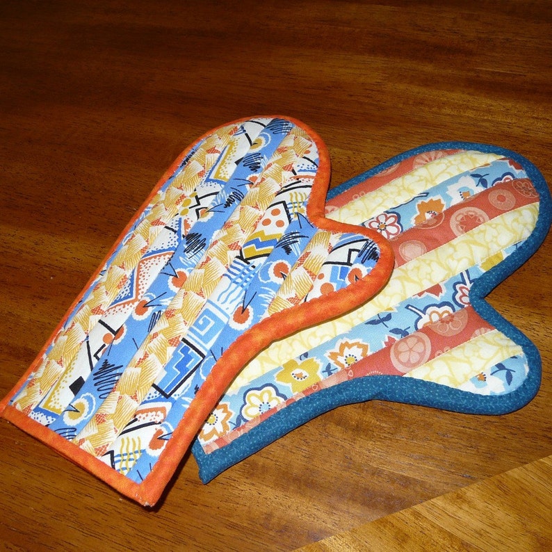 Quilted Oven Mitts and Potholders Pattern no. 506 Etsy