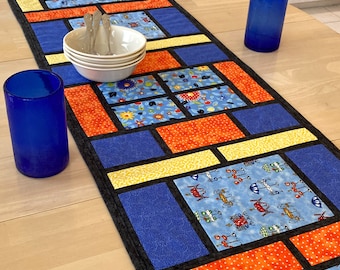 Quilted Table Runner Pattern: Picture Windows Design (PDF Digital Download)