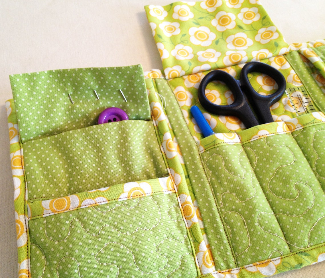 Sewing Caddy Pattern Quilted Tri Fold Sewing Caddy PDF Etsy