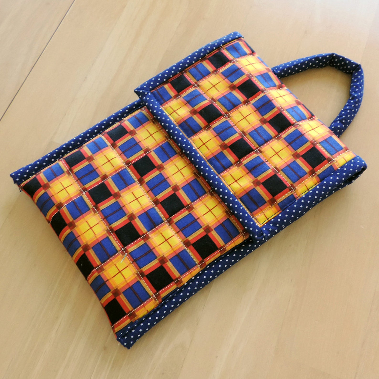 Quilted Tote Pattern Quilted Vertical Tote for 7 Inch Etsy