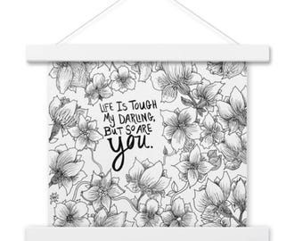 Custom matte poster with wall hanger