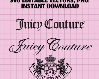 Juicy Couture PACK | Digital Download (SVG + PNG)