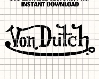 Von Dutch Logo SVG - Y2K Vintage Brand Vektor (Digitaler Download)