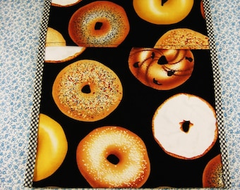 Microwave Food Steamer Bags for Potatoes, Corn, Breads with Pretzels or Bagels Patterns