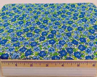 Blue Floral Fabric by Troy Corporation Riverwoods Collection Abigail's Album -  BTY