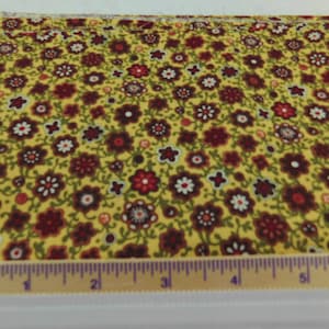 Brown Floral Fabric with White and Rust Flowers by Legacy Studios - Hampton Court Medallion Floral CP31071 -  BTY