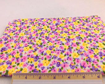 Colorful Floral Fabric by Robert Kaufman Dainties Screen Print D6434 -  BTY