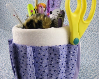 Mug Coffee Cup Aprons Covers Have Stuff will Organize Victorian Sewing Basket Lavender