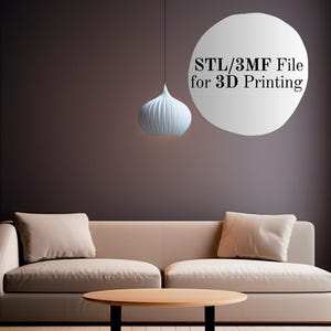The Dune lampshade 3D Print File 3mf - Digital Download - Pendant Light Shade