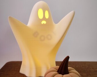 3Dプリント用ハロウィンSTL、ゴーストランプLEDキャンドル、かわいい