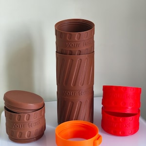 Modular Travel Storage Containers 3D Printer File STL - Portable Storage Case - Digital Download