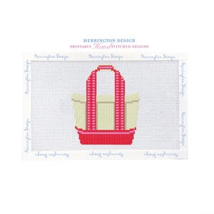 LL Bean Strandtasche mit Nadelspitze Kreuzstich Handstickerei Herrington Design Instant Download Format