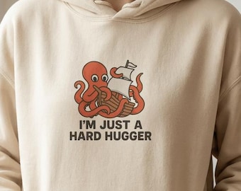 Sudadera con capucha divertida de Kraken: sudadera con pulpo y calamar.