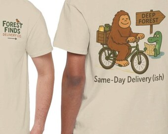 Camiseta de Forest Finds Delivery Co.: Pie Grande y Nessie, regalo para los amantes de los críptidos