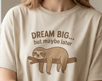 Camiseta divertida de perezoso, camiseta gráfica con cita desmotivadora, regalo relajado para amantes de los perezosos