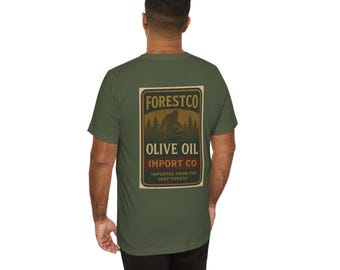 Camiseta divertida de Pie Grande: El Padrino del Aceite de Oliva, Forestco Unisex Jersey