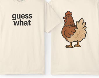 Camiseta unisex sarcástica con gráfico de trasero de pollo