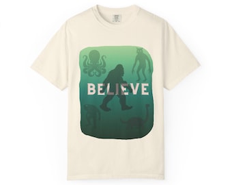 Believe Cryptid Shirt | Bigfoot, Mothman, Nessie | Comfort Colors Tee