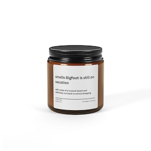 Bigfoot&#39;s Tropical Getaway Candle: Peppered Passionfruit Scent, 100% Soy Wax