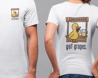 Camiseta Got Grapes Duck, divertida camiseta de puesto de limonada con dibujos animados